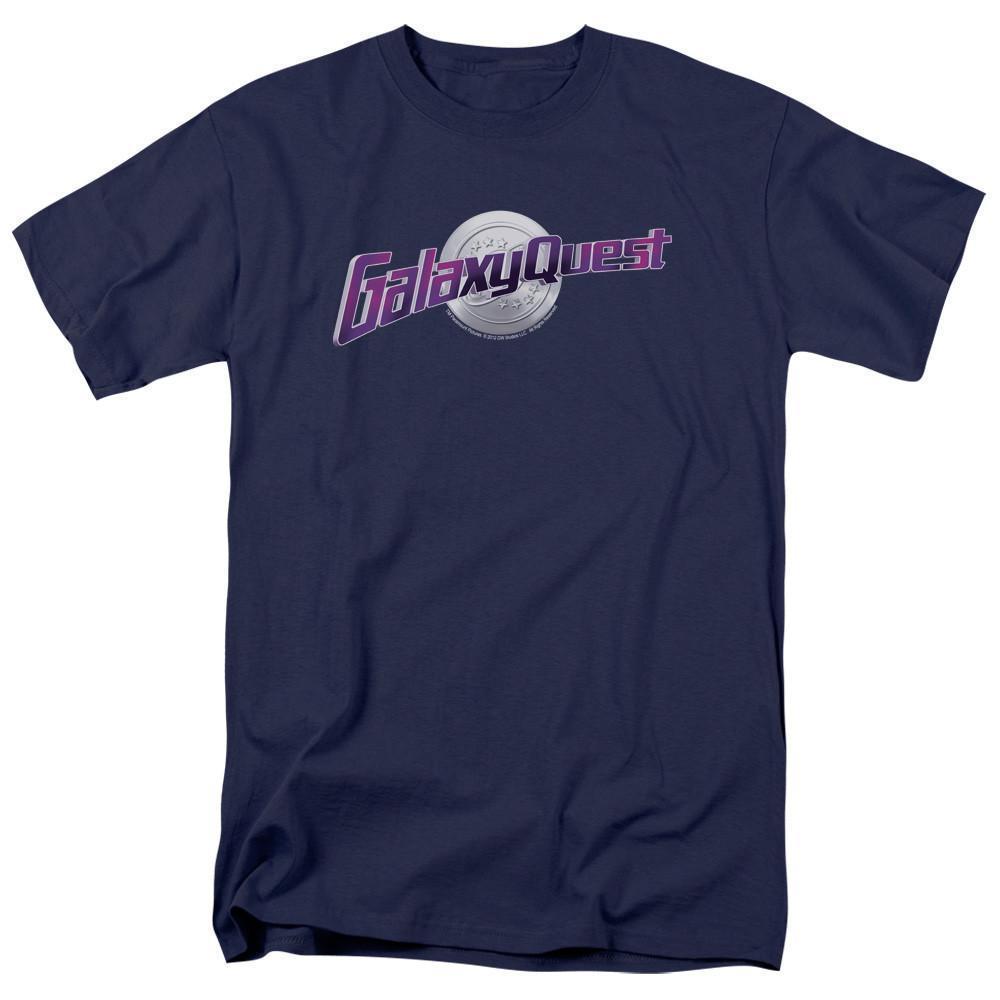 Galaxy Quest Logo Adult 181 T-Shirt Navy